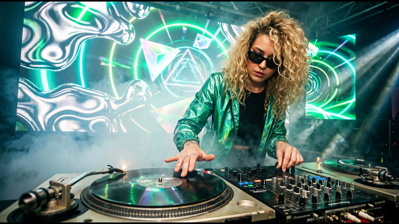 EURODANCE 2026 💚 Green Laser DJ Set | 2 Hours Nonstop High Energy Club Mix | AI DJ POV