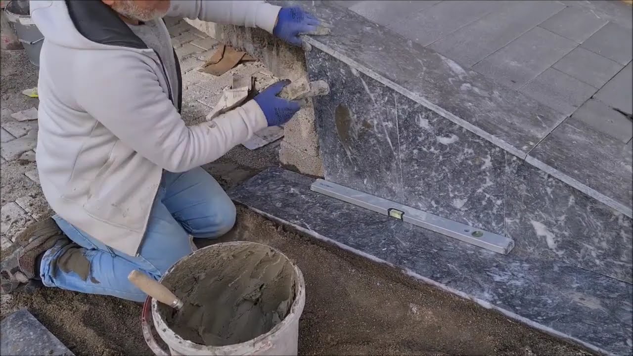 Mermer Kaplama Uygulaması | Uludağ Siyahı Mermer İle Kesimli Duvar Kaplaması Nasıl Yapılır