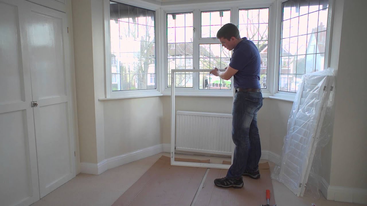How to Install 3 Section Angle Bay Shutters