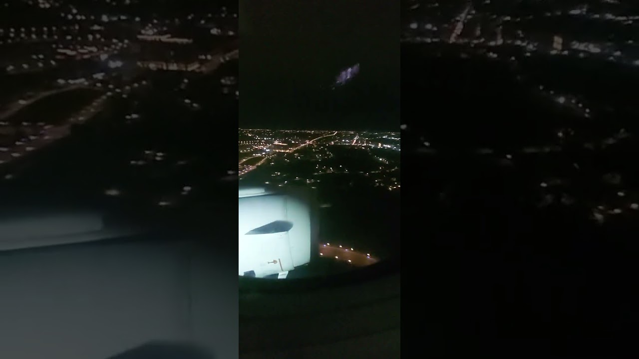 Philippine Airlines Night Landing to Taiwan Airport...