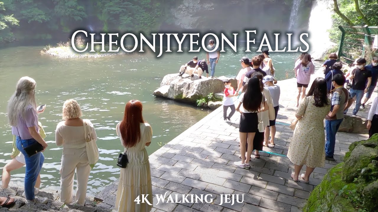 듣기만 해도 시원한 물소리! 제주 3대 폭포 '천지연폭포' 힐링 산책 | Cheonjiyeon Falls Nature Walk [4K]