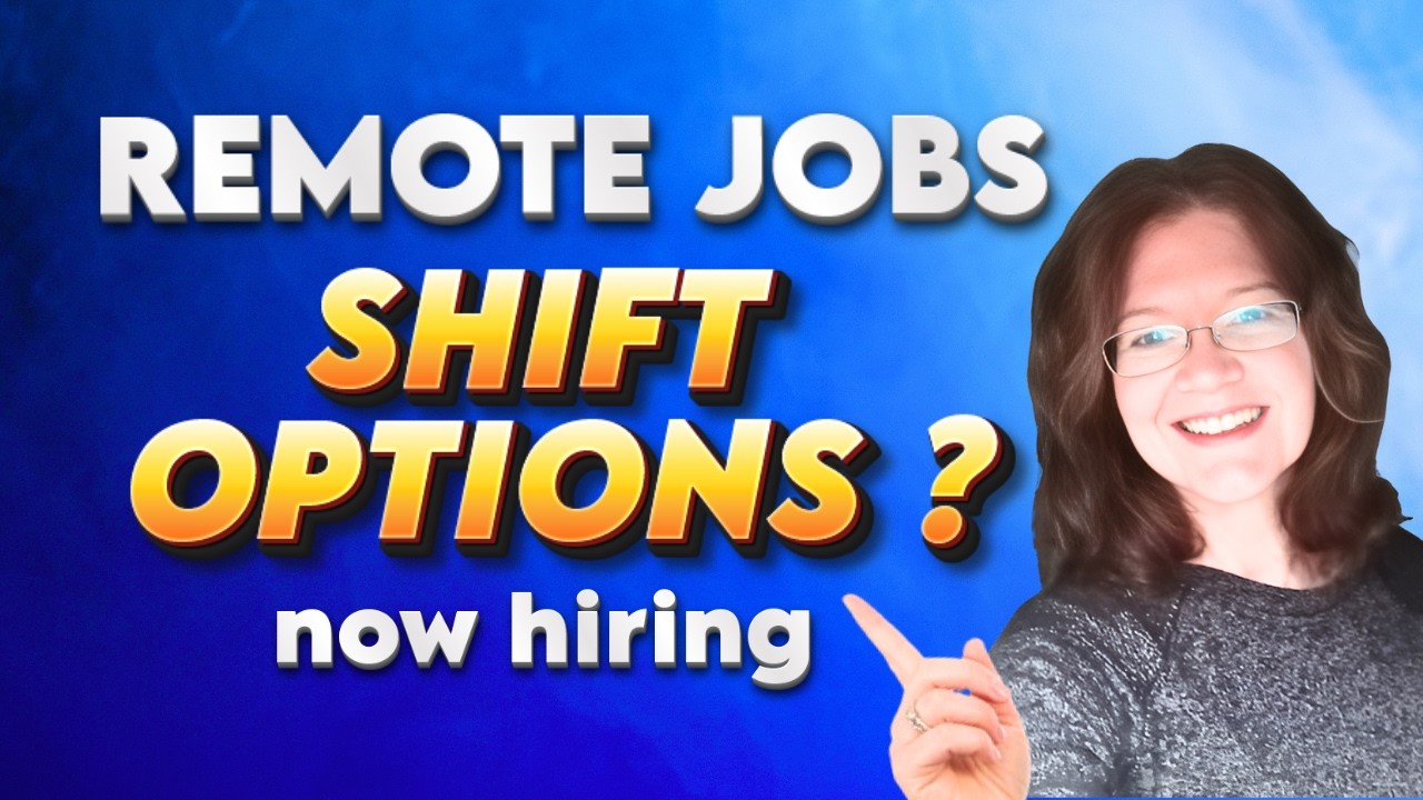 These ENTRY-LEVEL Remote Jobs Have Shift Options (And Decent Wage) !
