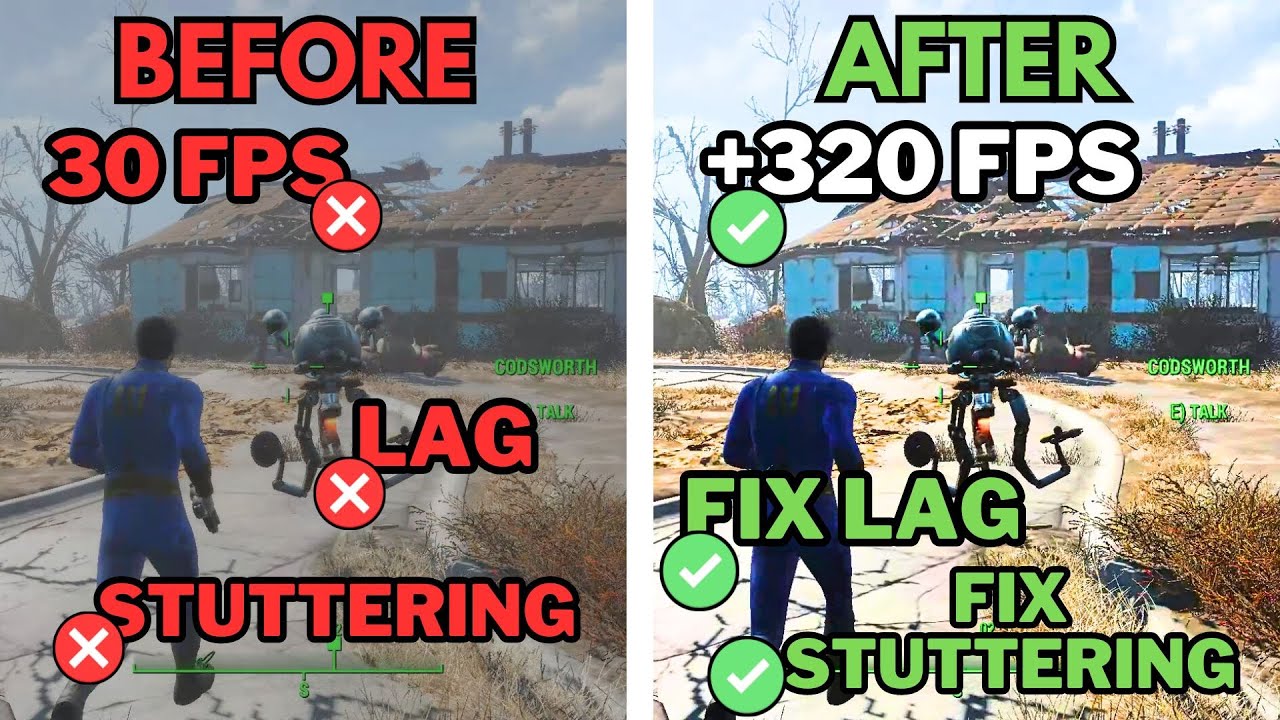 Fallout 4 NEXT-GEN Optimization! Boost FPS, Fix Lag & Stuttering!
