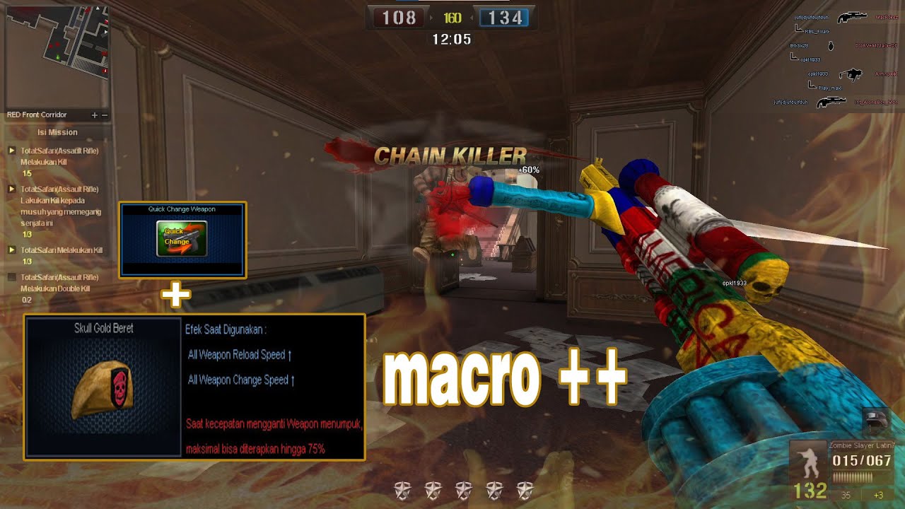 TEST MACRO LOGITECH 75% QC ?🔥 || gameplay point blank