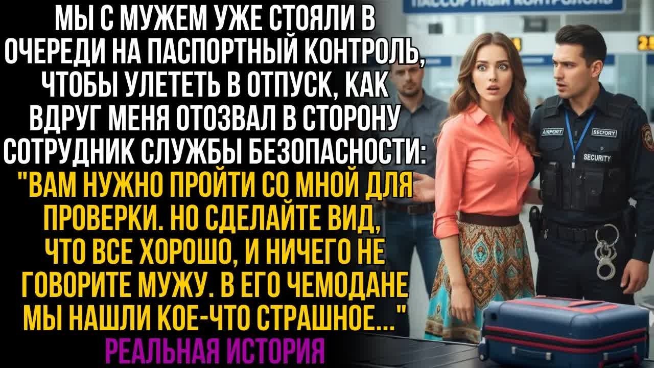 Меня вызвали в охрану： «Вы должны видеть, что в чемодане мужа! Приходите одна, ни слова ему…!»