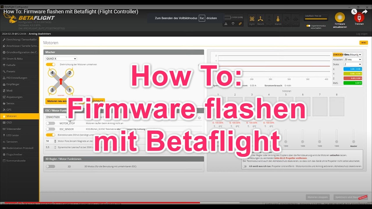 ♥♥♥ How To: Firmware flashen mit Betaflight (Flight Controller) ♥♥♥