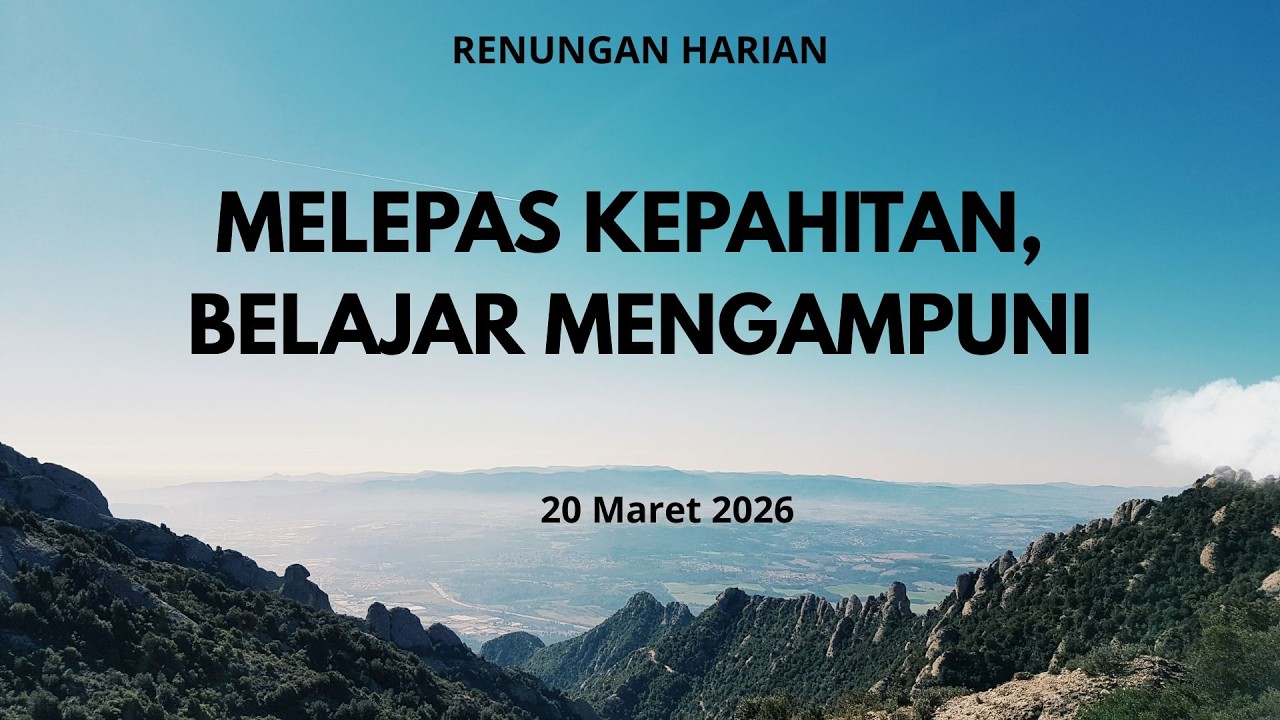 Melepas Kepahitan, Belajar Mengampuni
