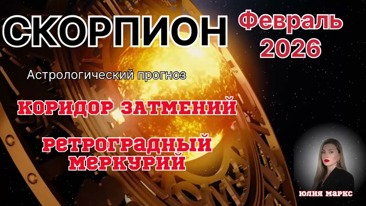 СКОРПИОН ♏️ ФЕВРАЛЬ 2026 Астрологический прогноз. Коридор Затмений. Ретроградный Меркурий. 