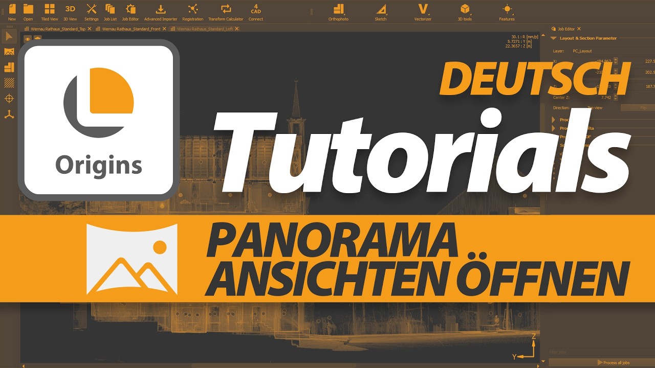 PointCab Origins - Panorama Ansichten öffnen