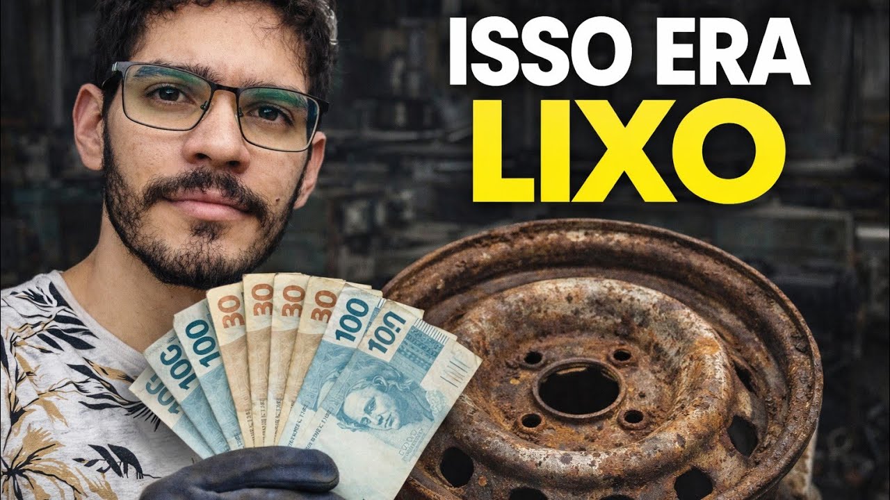 Transformei sucata esquecida em dinheiro de verdade