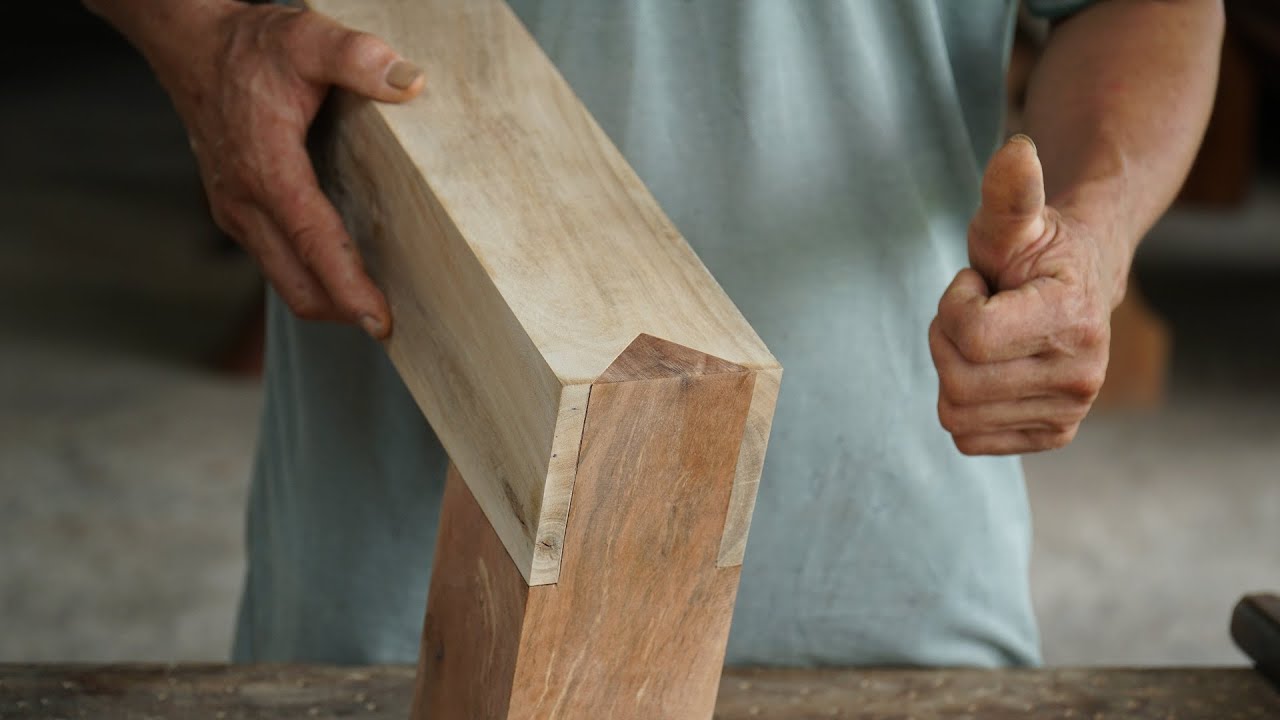 Ingenious Woodworking Workers Techniques & Skills, Simple Wood Joints But Extreme Strong