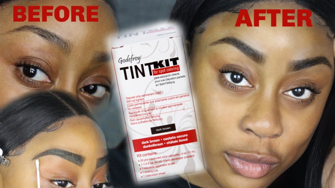 EYEBROW HACK #2: | How to Tint Your Eyebrows at Home ft. Godefroy Tint Kit