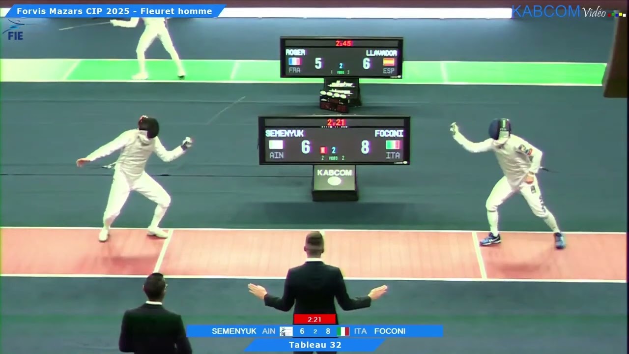 Paris World Cup 2025 SMF - L32 - Grigoriy Semenyuk RUS v Alessio Foconi ITA