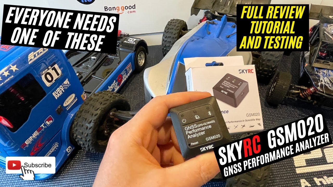 Best RC GPS - SKYRC GSM020 GNSS Performance Analyzer Bluetooth APP GPS Speed Meter