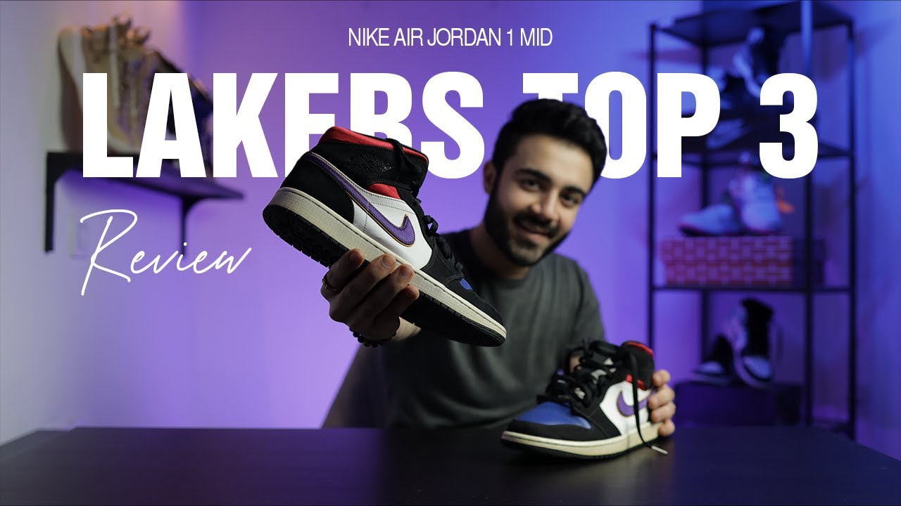 UNBOXING - Nike Air Jordan 1 Mid Lakers TOP 3 | Sneaker Review by SNKRS TV