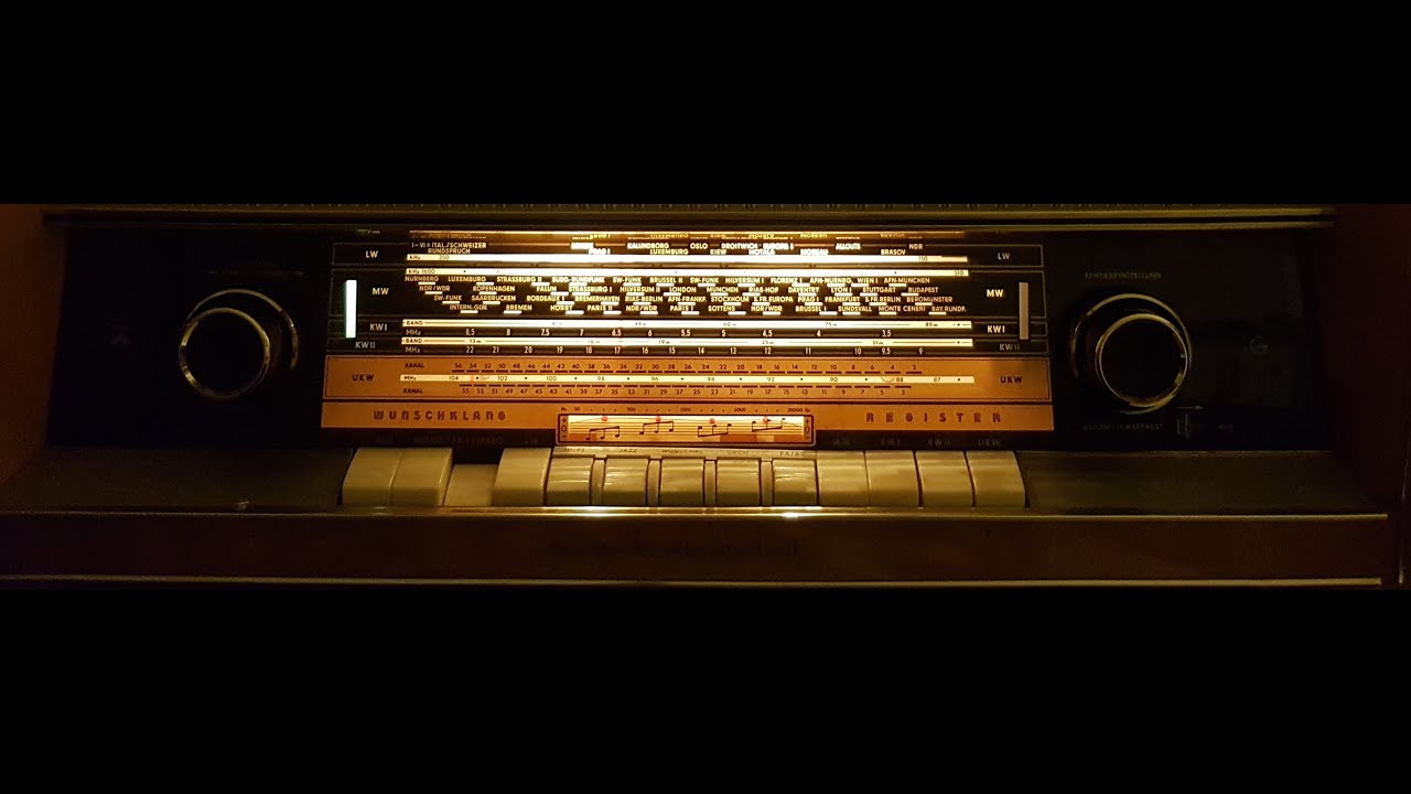 Grundig 5295 Stereo PUSH PULL Ламповый радиоприёмник Германия VINTAGE