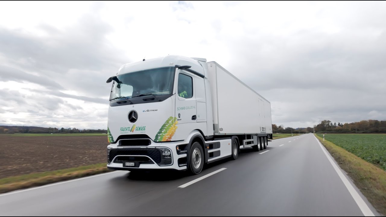 Die ersten Mercedes-Benz eActros 600 unterwegs bei unserem Kunden SCHWAB-GUILLOD AG