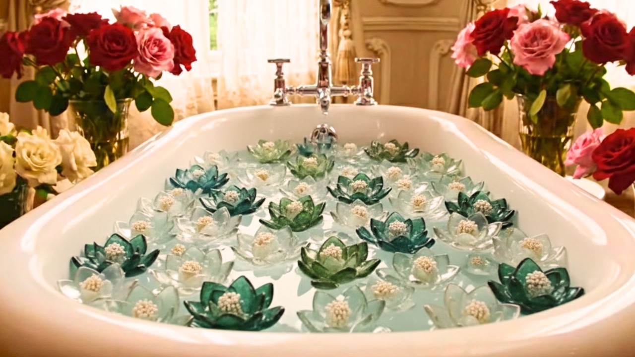 【AI ASMR】ガラスのバスボム🛀✨頭の中を空っぽにしたい時の癒しの時間💭prat2｜ Glass Bath Bomb ASMR