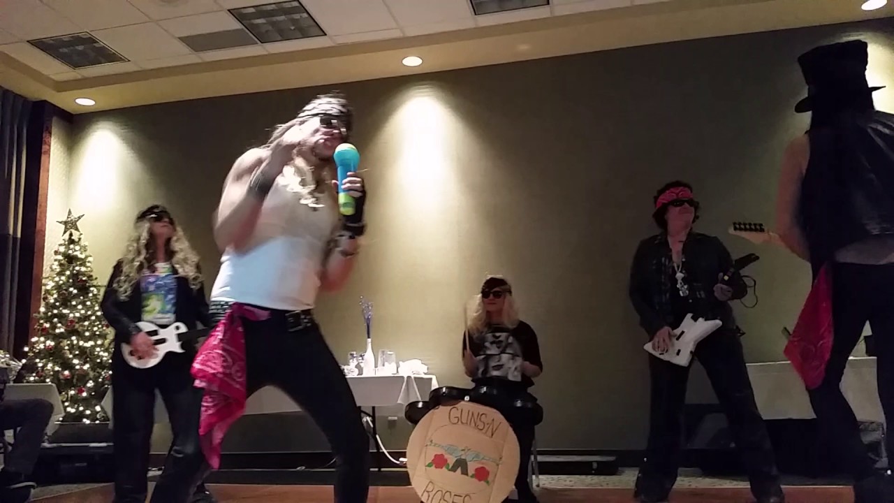 Guns & roses - welcome to the jungle. Staff Christmas party talent show 2016. #saveonfoods932