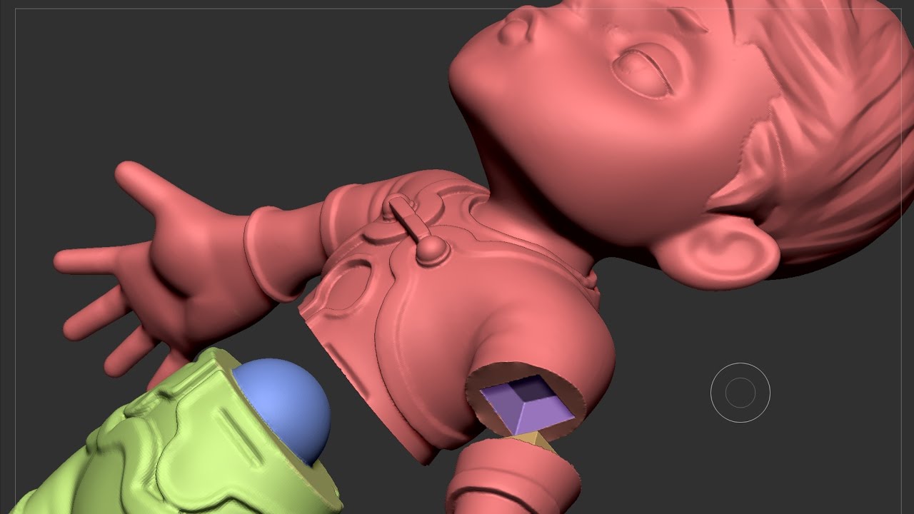 ZBrushCore超入門講座　第15回　キャラクターをバラバラにしてしまおう！サクっと分割編！
