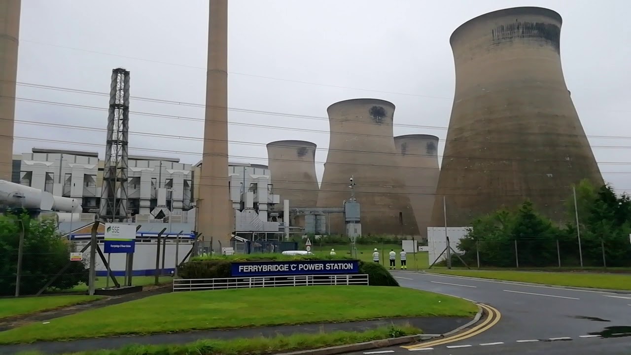 Ferrybridge power station tower demolition 28/07