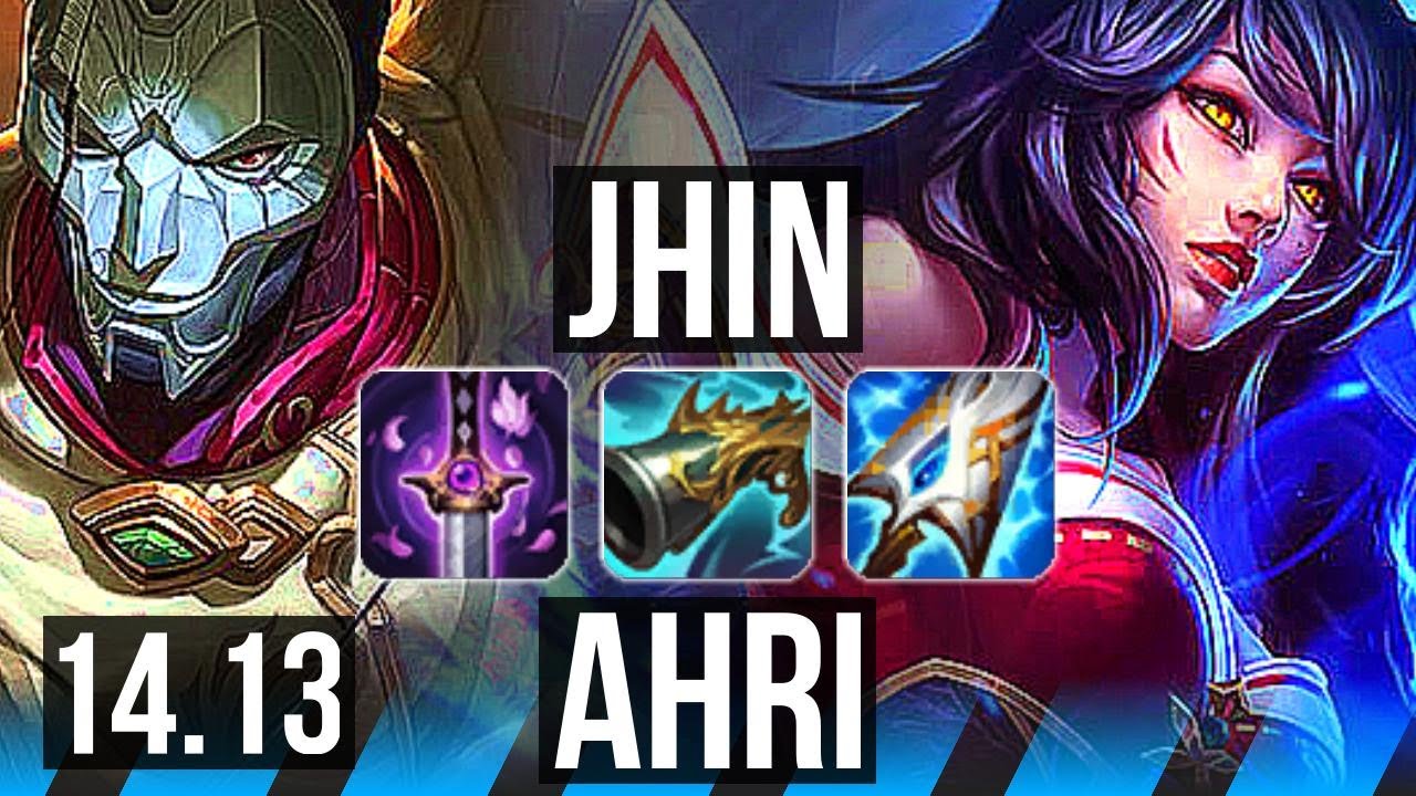 JHIN vs AHRI (MID) | 13/1/2, 1500+ games, Legendary | VN Master | 14.13