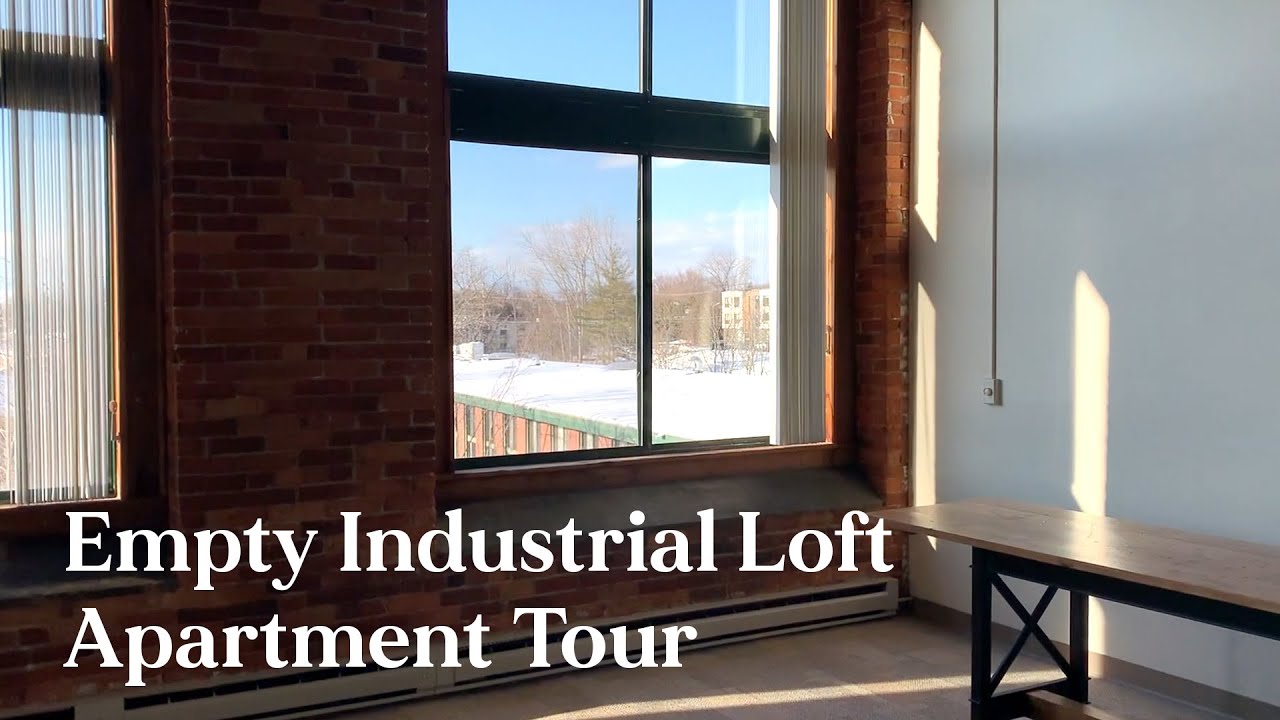 Empty Industrial Loft Apartment Tour | Vermont River View!!