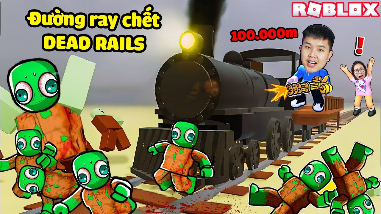 Lái xe lửa sinh tồn DEAD RAILS toàn zombie quái vật nguy hiểm, bqThanh và Ốc đi bao xa??