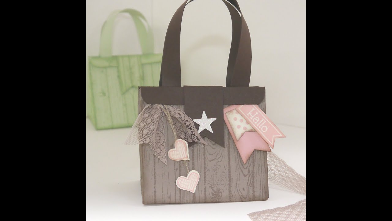Tasche basteln mit dem Punchboard Geschenktueten