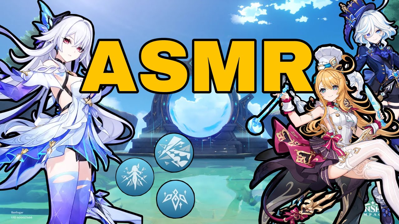[ASMR] Genshin Impact- Clearing 5.6  Spiral Abyss With My New Skirk Team