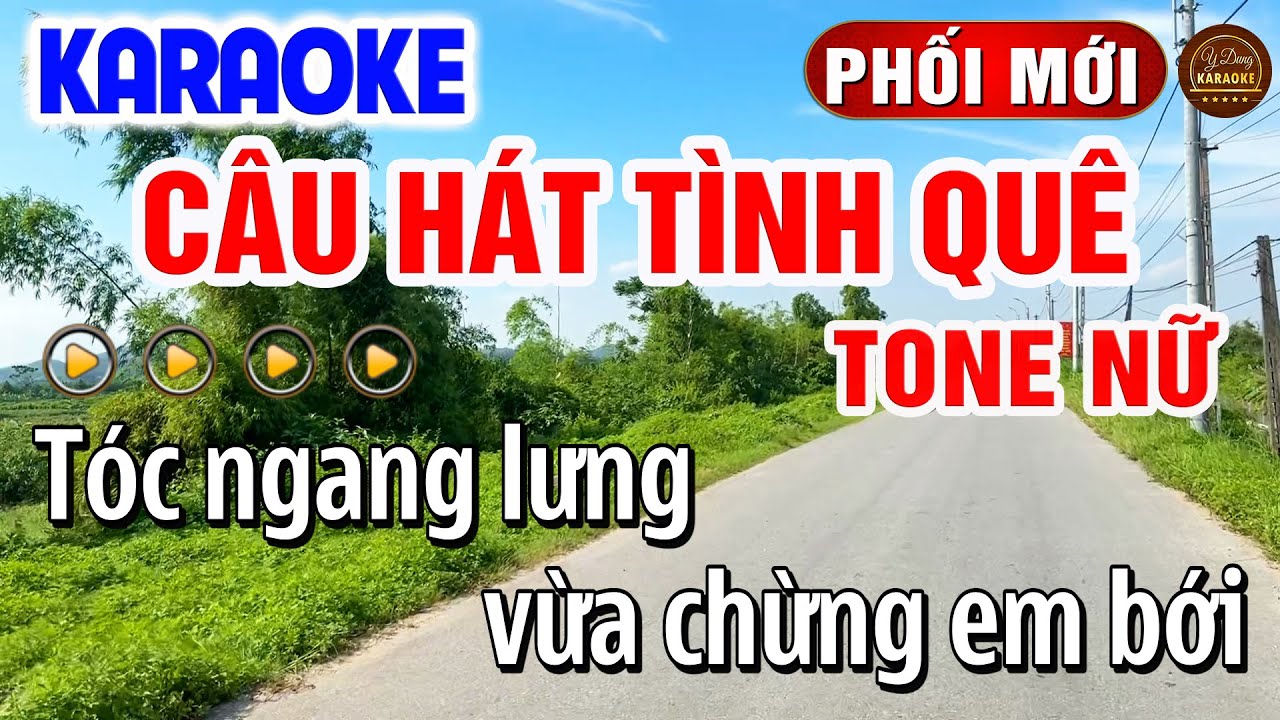 Câu Hát Tình Quê Karaoke Tone Nữ Dễ Hát 2026 | Y Dung Karaoke