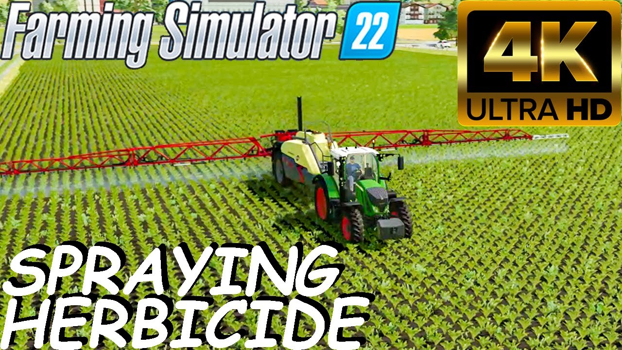 Farming Simulator 22 | 4K Video | Spraying Herbicide with Fendt 714 | Erlengrat Map | Episode 6