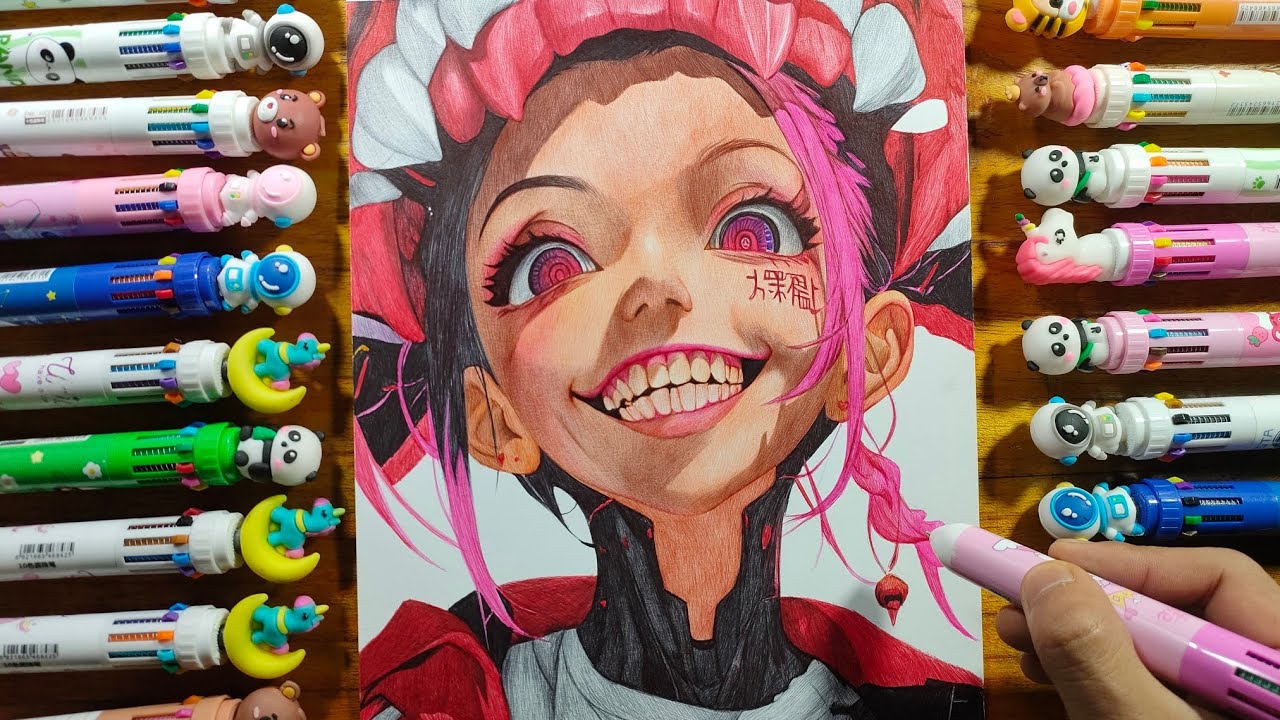 Drawing a Dark Anime Girl