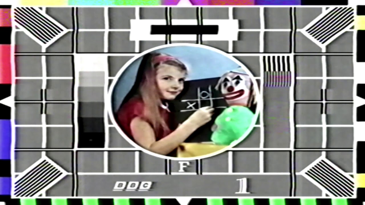 bbc shutdown and test card tone  1993
