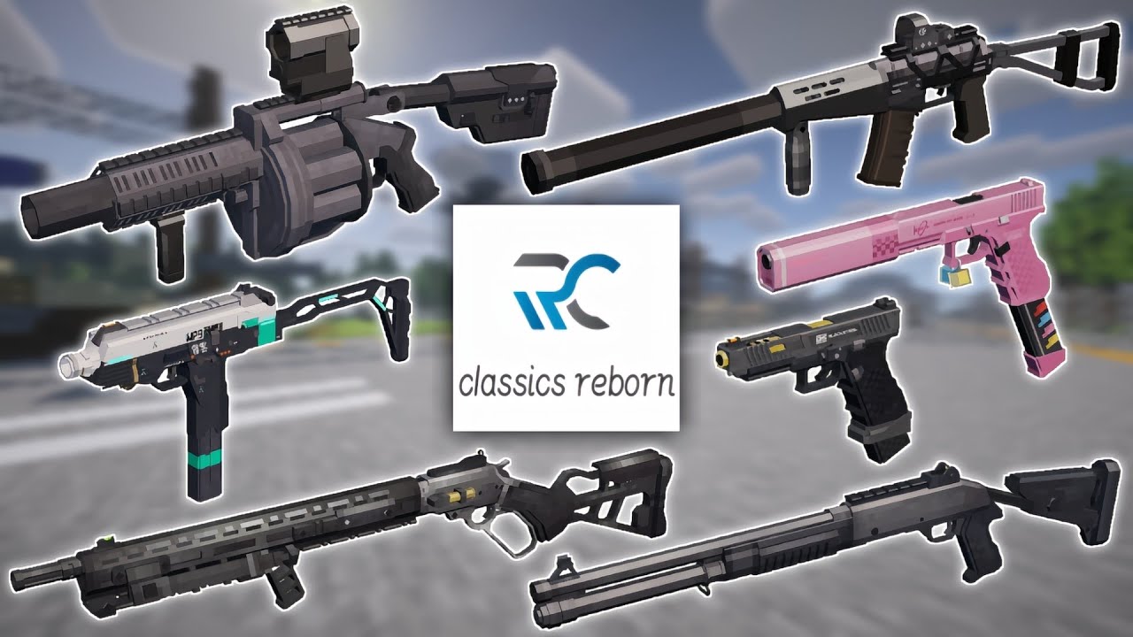 Minecraft TaCZ Classics Reborn Gunpack - All Weapons Showcase | v1.1.0 | By cima_silchin_warfare