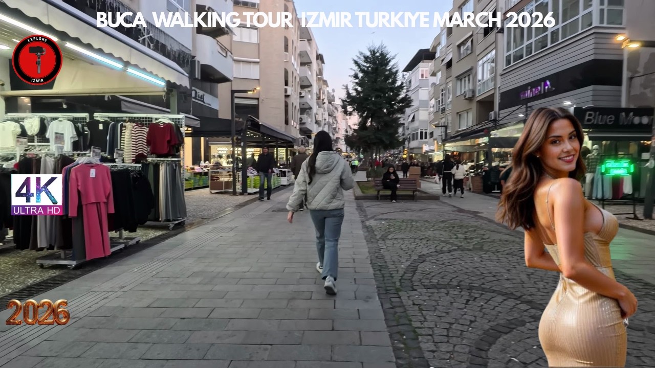 Buca Walking Tour | izmir, Turkey | March 6, 2026 [4K HD/60 fps]