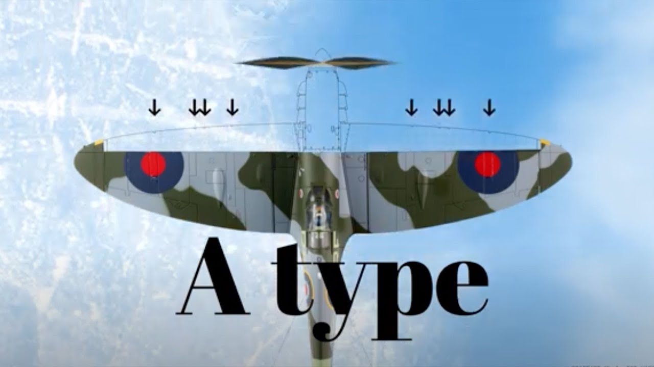 All Spitfire wing types?!😎 #airplane #vintage #aviation