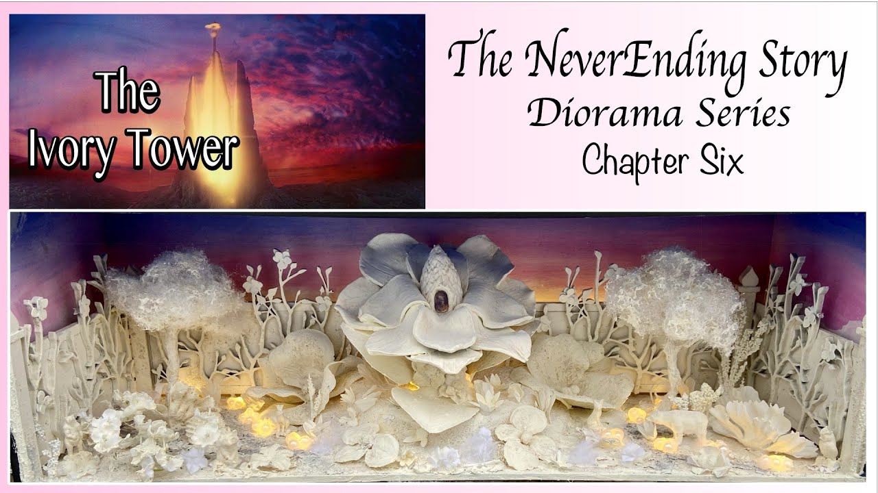 The NeverEnding Story Diorama Series. Chapter Six The Ivory tower. Polymer clay & recycled materials