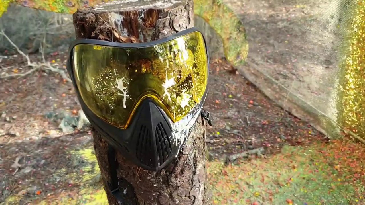 Paintballmasken Beschusstest