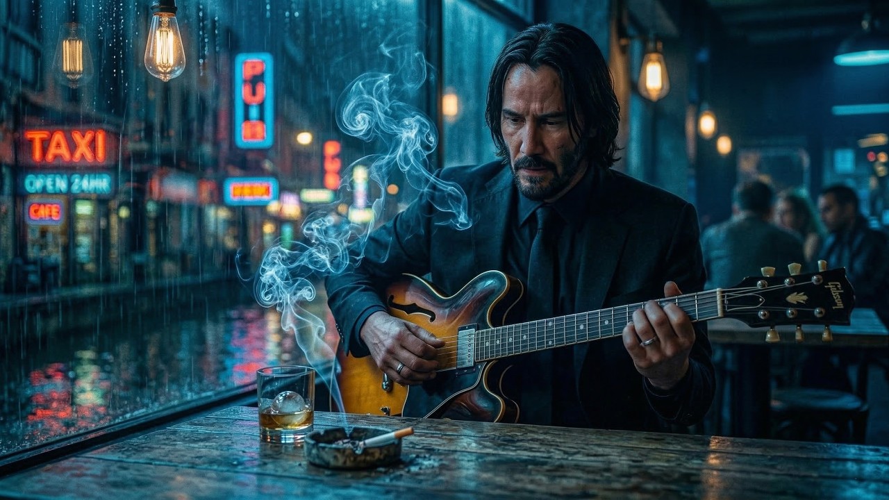 Dark Blues Mood 🌙 Slow Blues Guitar for Quiet Nights | Bleak Blues