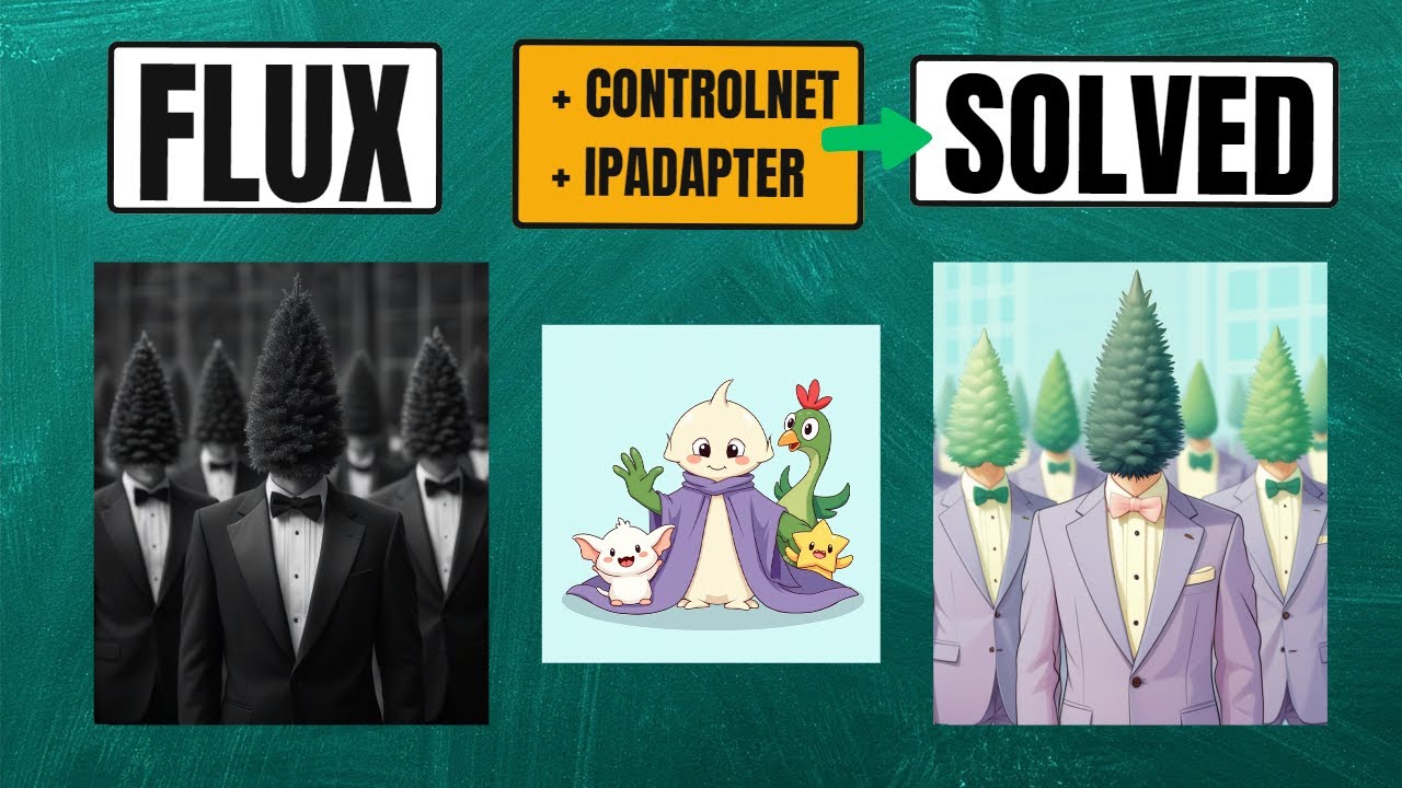 ComfyUI: FLUX + ControlNet + IPAdapter (SDXL Version) Integration