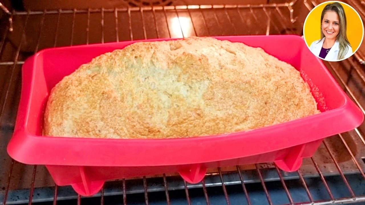 P&atilde;o ZERO CARBOIDRATOS de 2 INGREDIENTES! F&aacute;cil, Sem Farinha, + Fibras e Prote&iacute;nas (Low Carb)