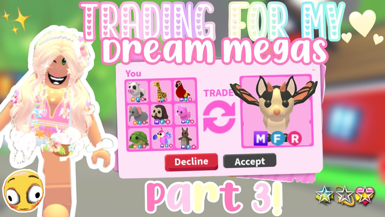TRADING FOR MY DREAM MEGAS! 🏝️ *part 3!!* 💗🐬👙🥨⚡️