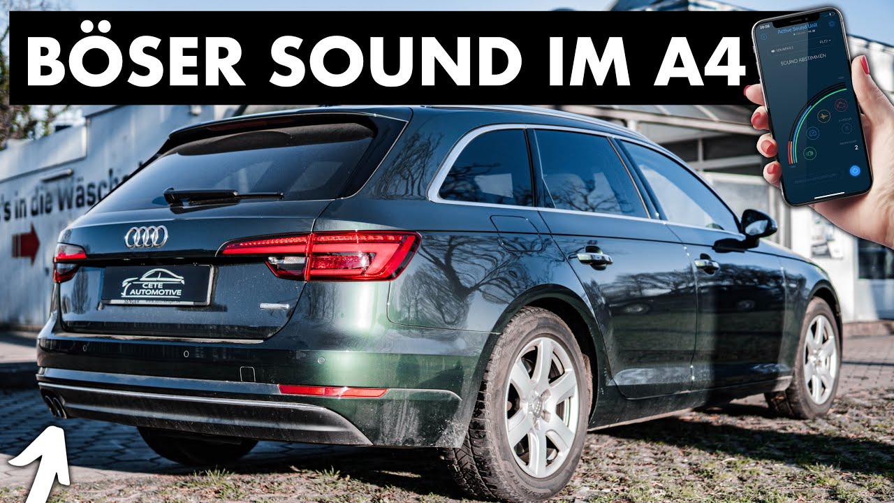 Verwandelt Active Sound den Audi A4 8W B9 in einen RS4? | Cete Automotive
