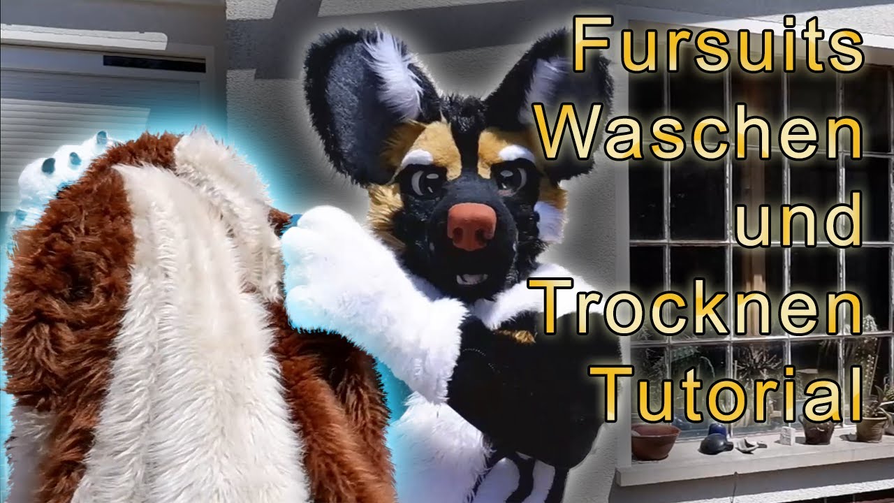 Tutorial: Wie man einen Fursuit mit der Waschmaschine wäscht.