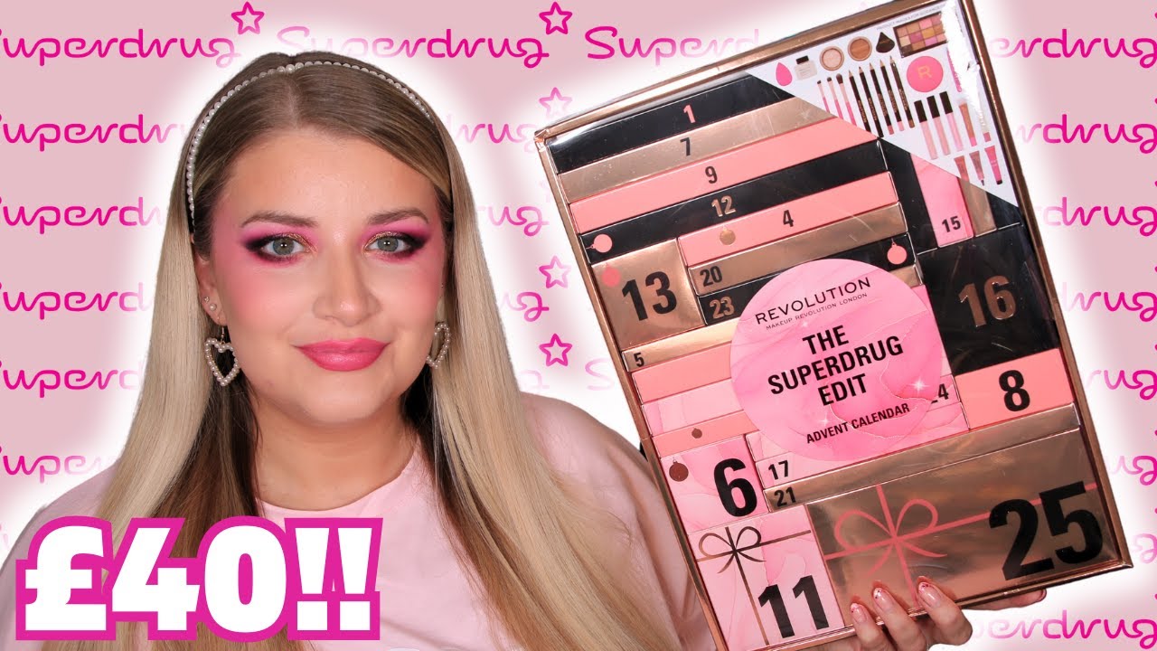 REVOLUTION X SUPERDRUG ADVENT CALENDAR UNBOXING 2023