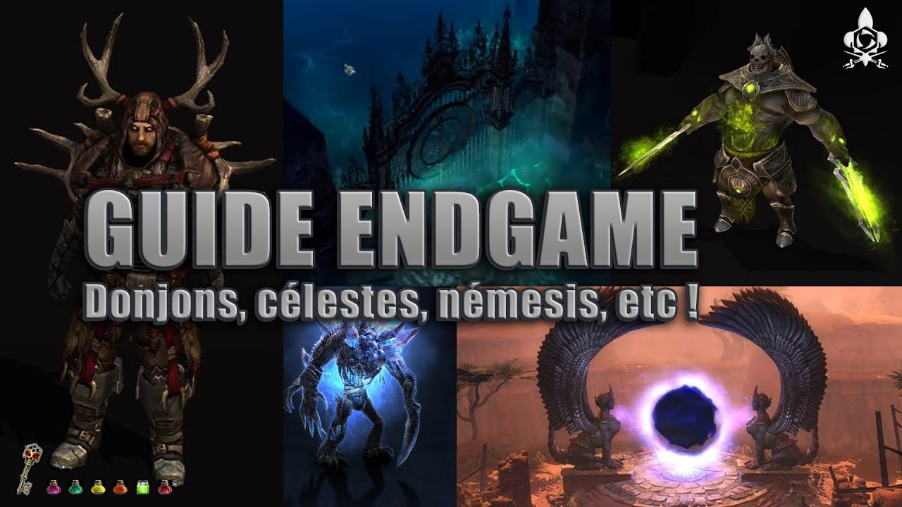 GUIDE ENDGAME GRIMDAWN : Céleste, Némesis, Donjons, Potions, Shattered Realm, Expérience !