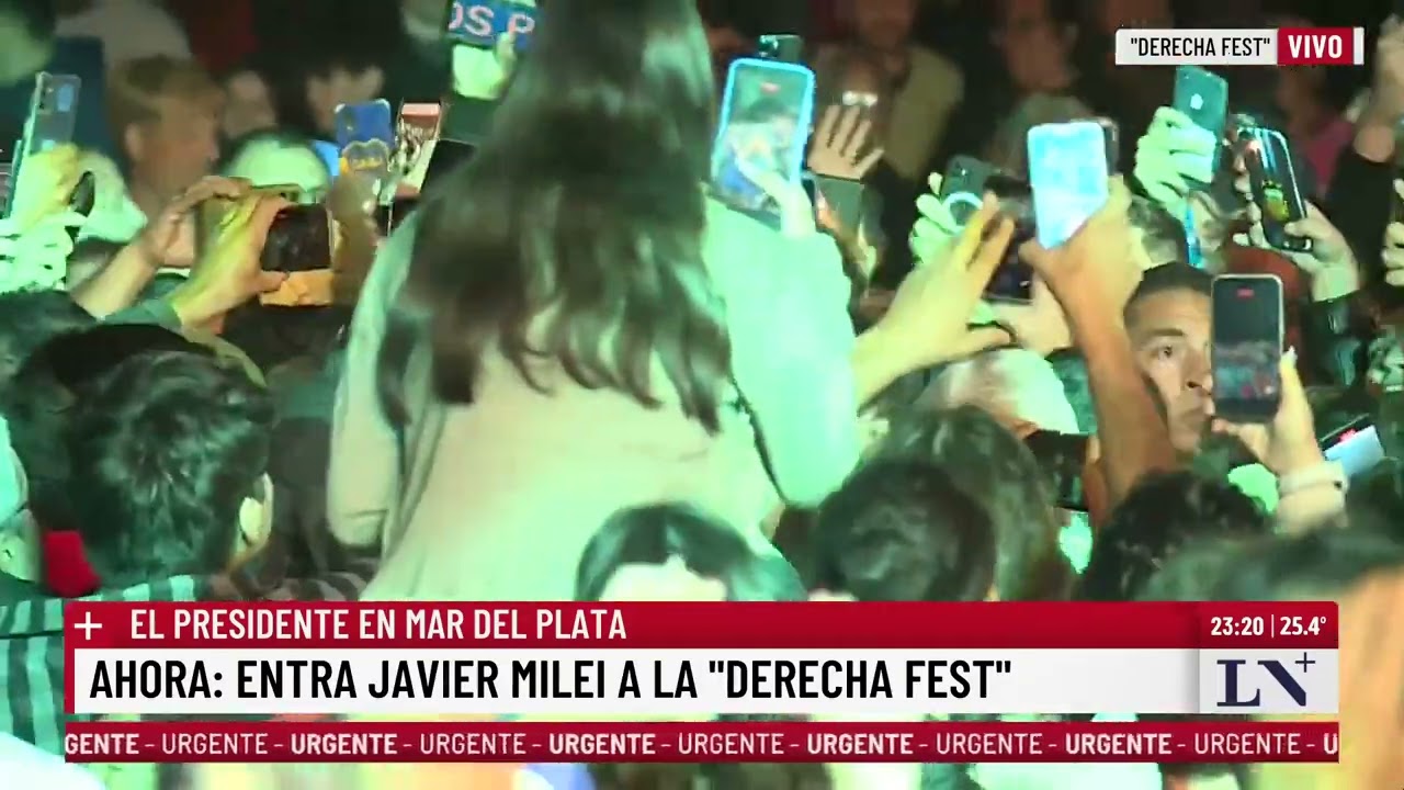 El presidente en Mar del Plata: entra Javier Milei a la 