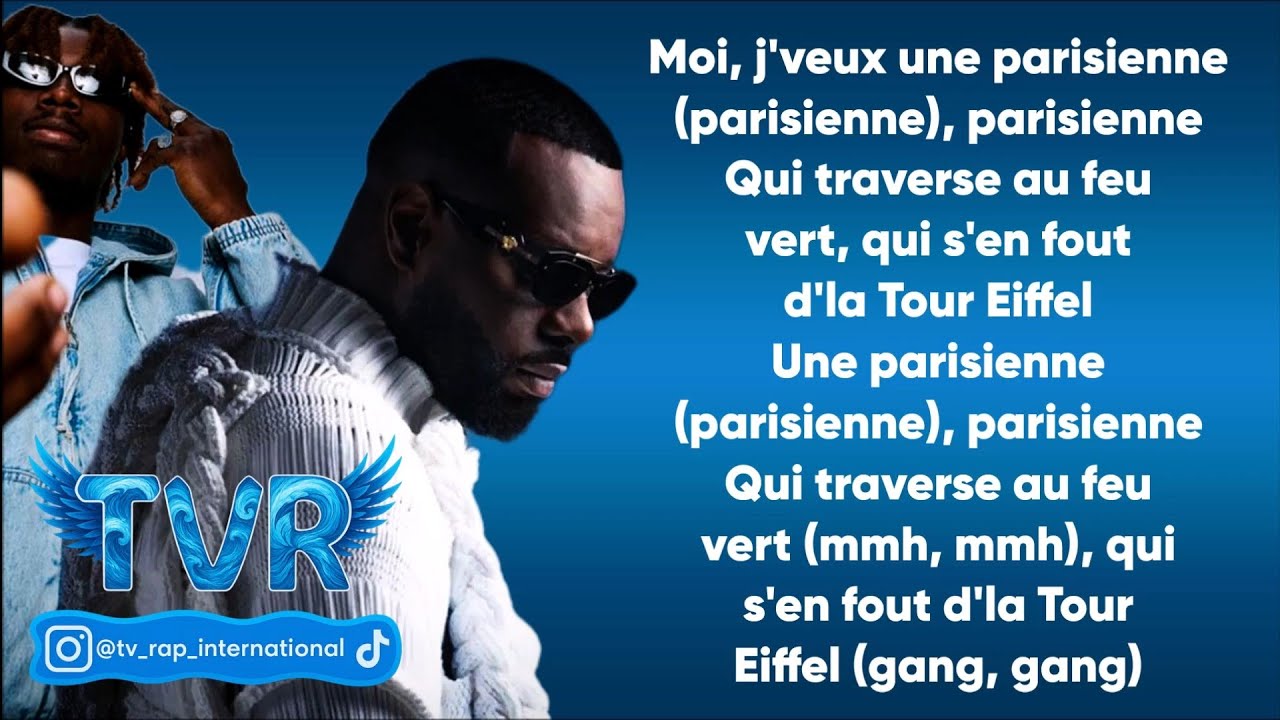 GIMS x La Mano 1.9 - PARISIENNE (Paroles/Lyrics)