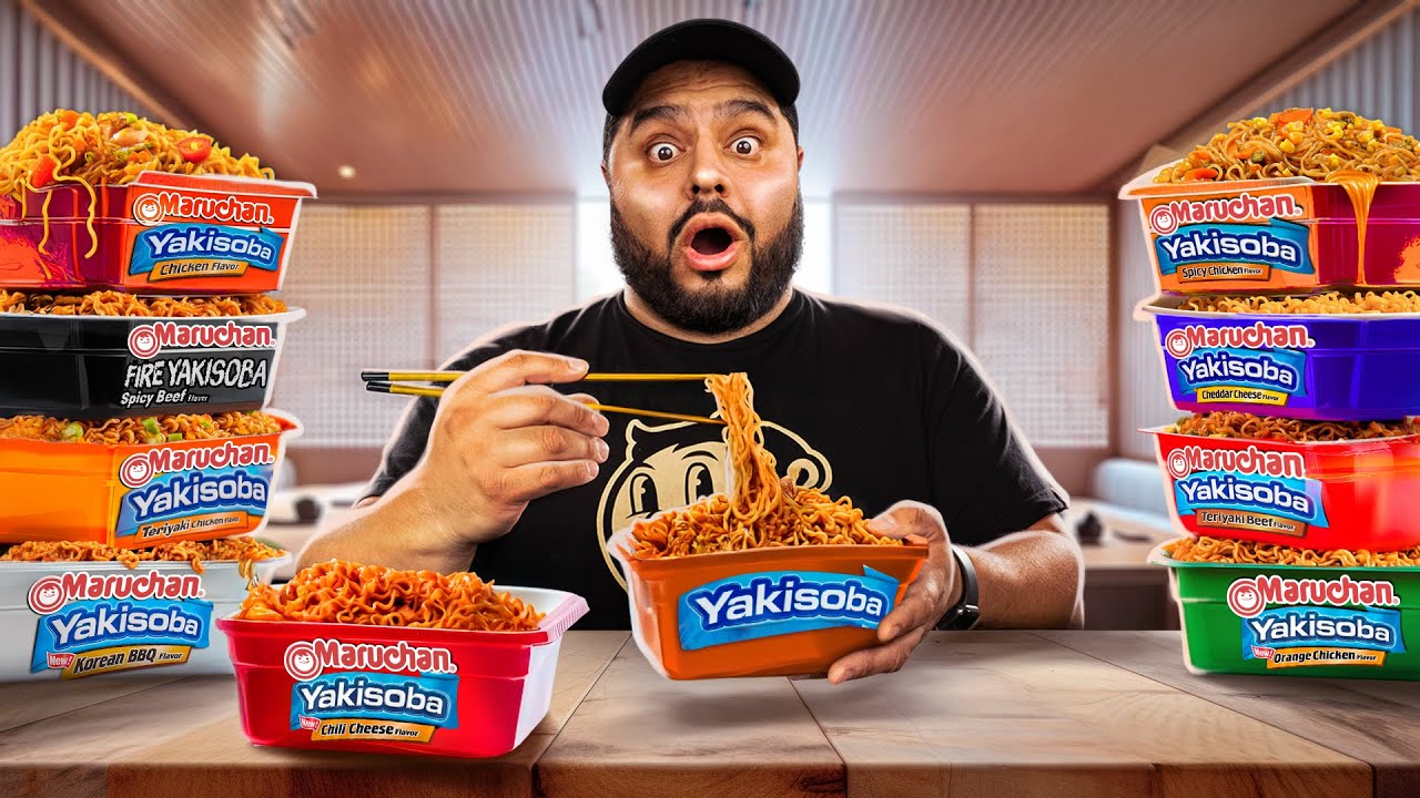 Prob&eacute; TODOS los Sabores de Yakisoba Maruchan